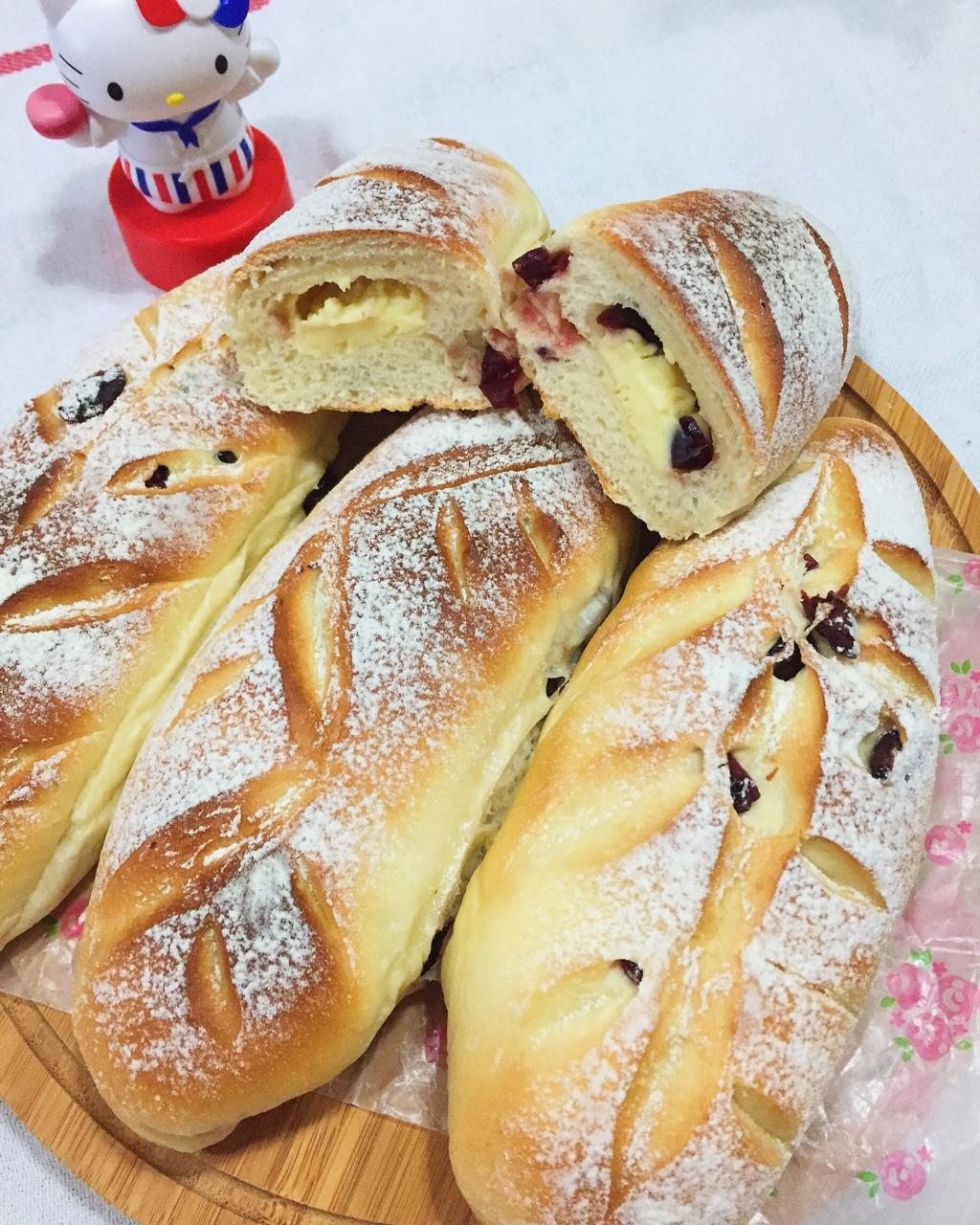 面包店里的常客——蔓越莓奶酪软欧