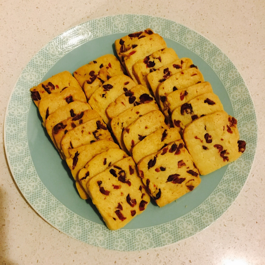低糖少油版蔓越莓饼干