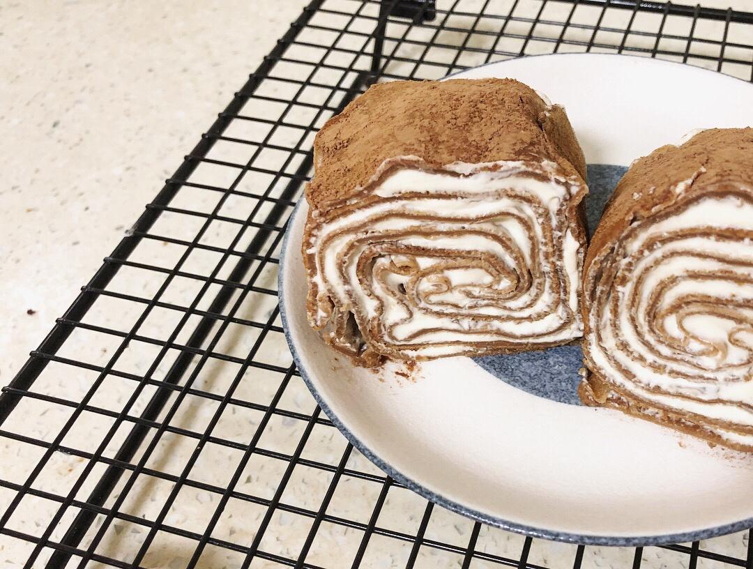 可可千层蛋糕卷