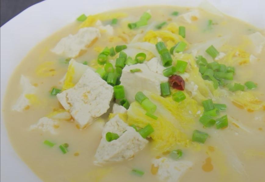 老豆腐炖白菜