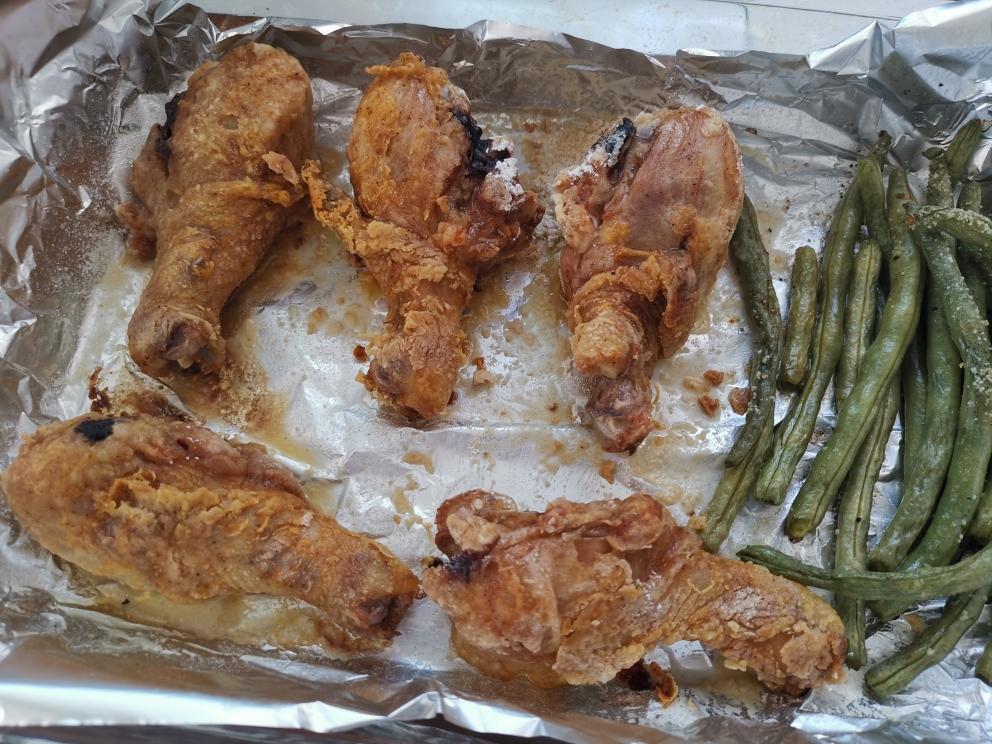 烤箱炸鸡腿的做法
