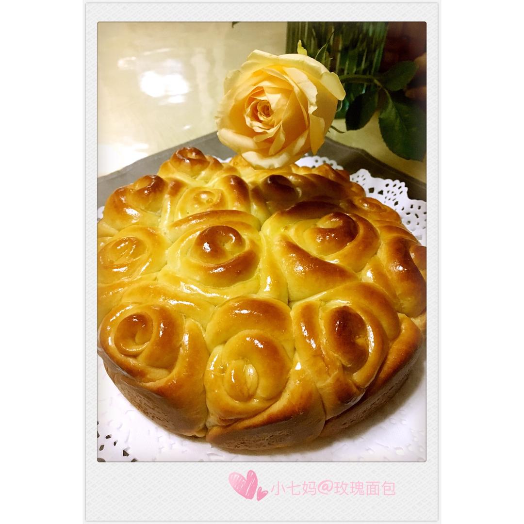 玫瑰花面包