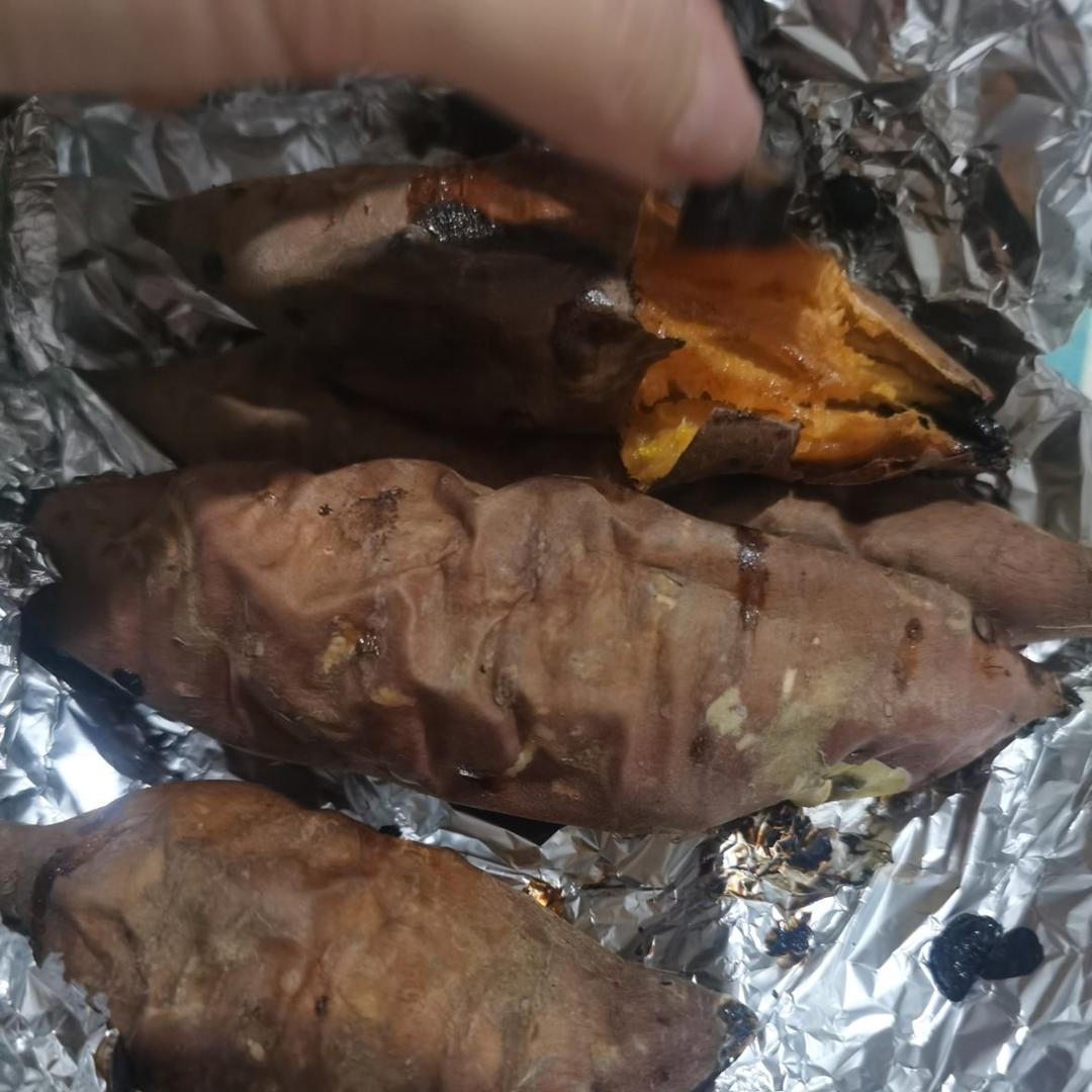 【糯唧唧的烤红薯】糖油四溢皮肉分离外糯里嫩吸溜着吃！