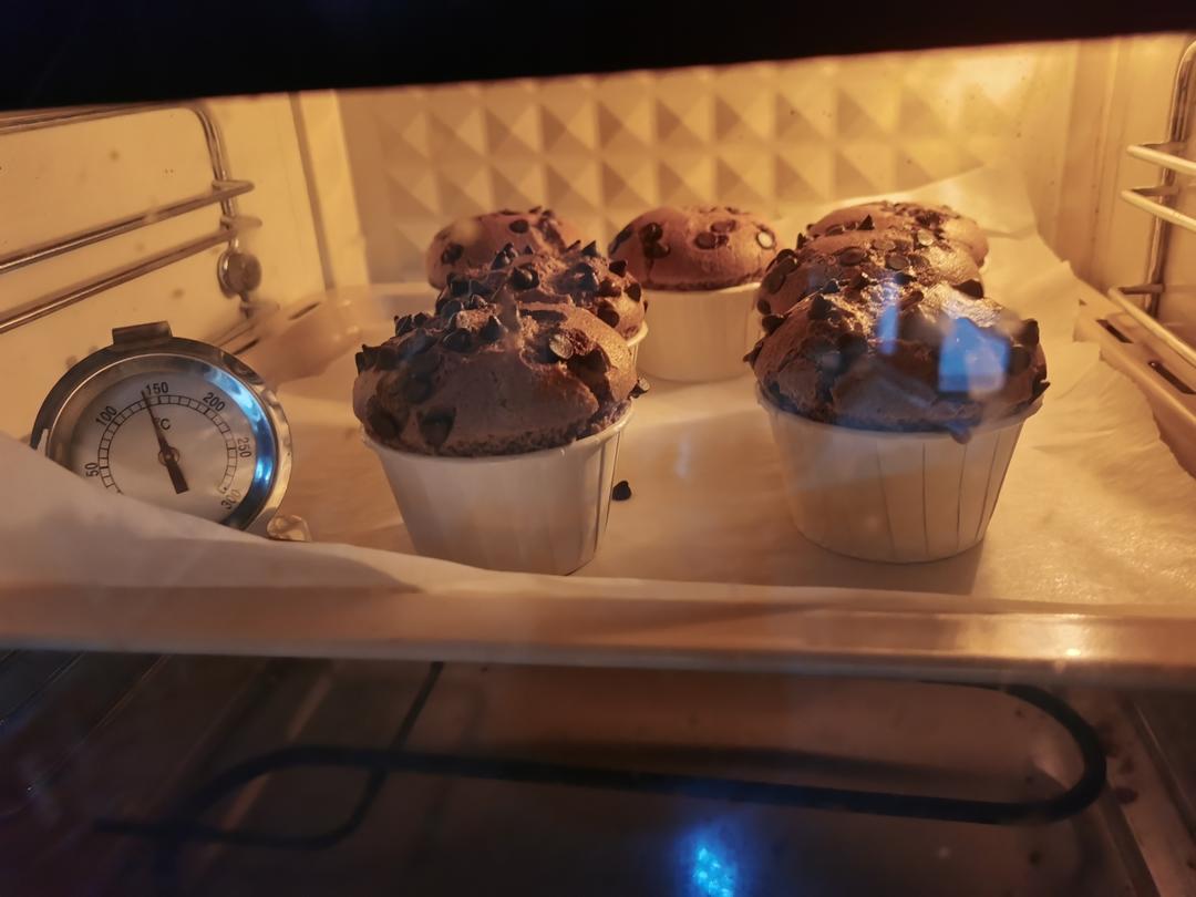 可可戚风纸杯蛋糕