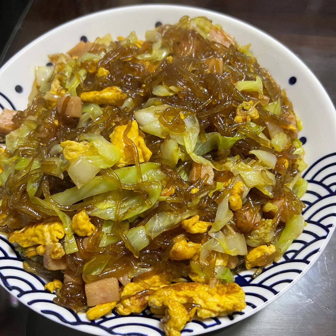 包菜炒粉丝‼️