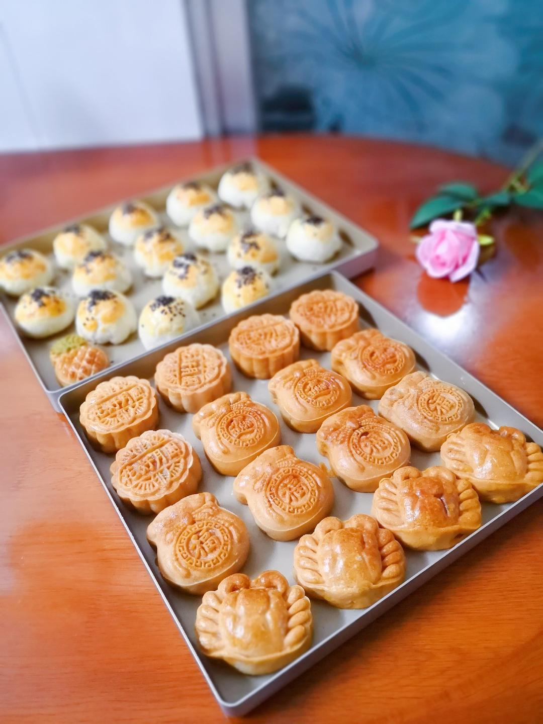 广式月饼75g～蛋黄莲蓉/五仁/豆沙馅
