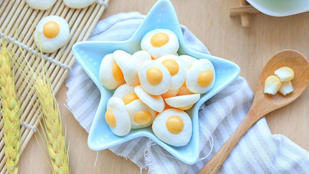 荷包蛋溶豆的做法