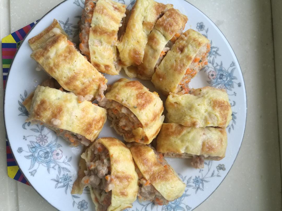 鸡蛋肉卷