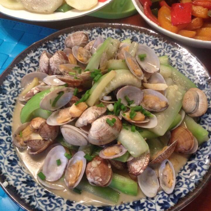 丝瓜炒蛤蜊