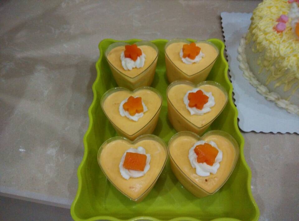 料超足的芒果慕斯蛋糕