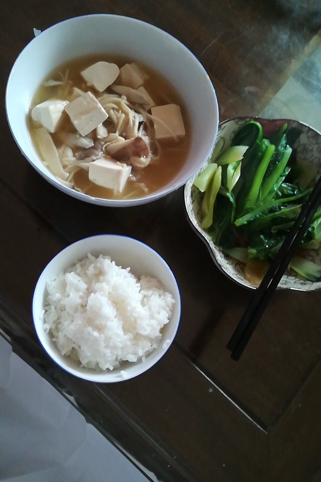 火腿豆腐平菇汤
