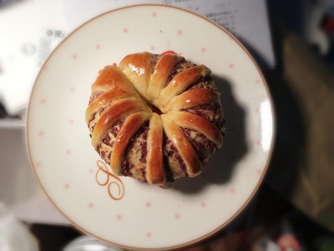 简单易学的红豆沙面包圈