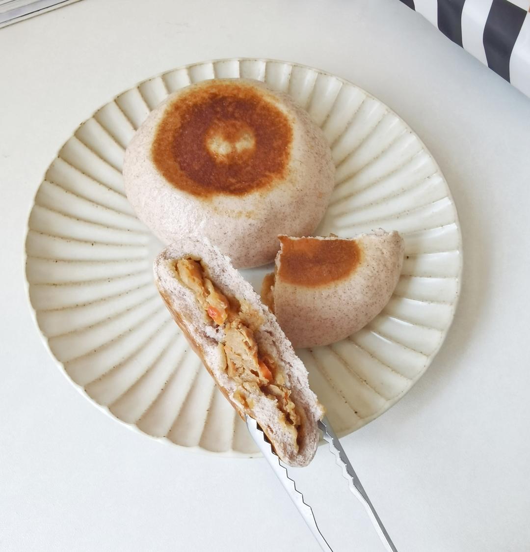 鸡胸肉玉米粒发面馅饼｜超松软