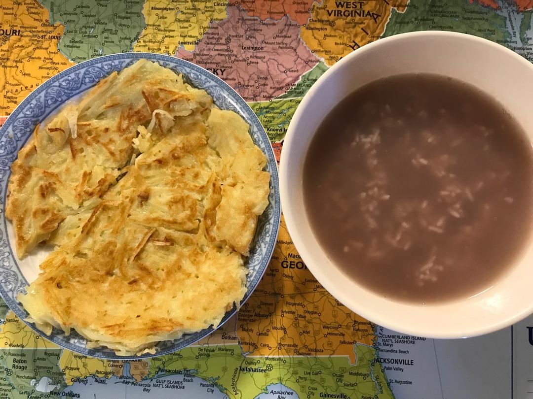 土豆丝鸡蛋饼