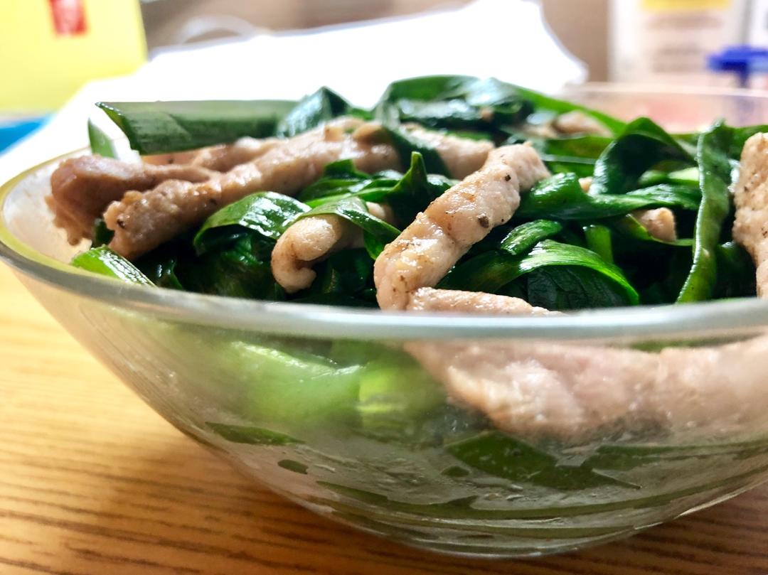 韭菜炒肉丝