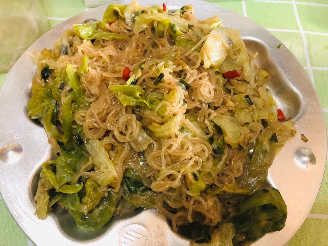 卷心菜炒粉丝