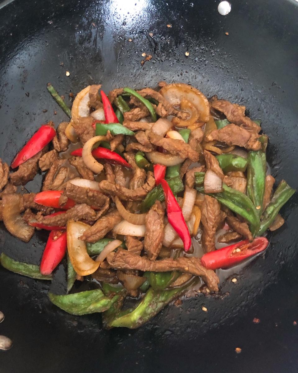 杭椒炒牛柳