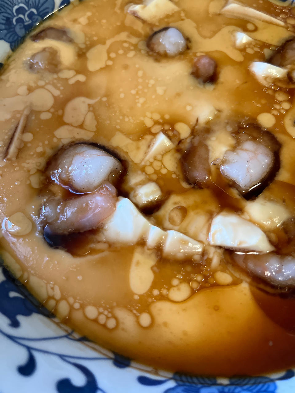 虾仁豆腐蒸水蛋