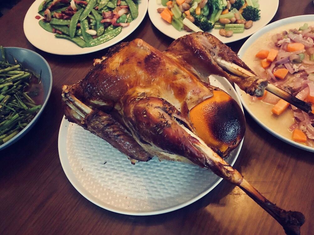 圣诞烤火鸡