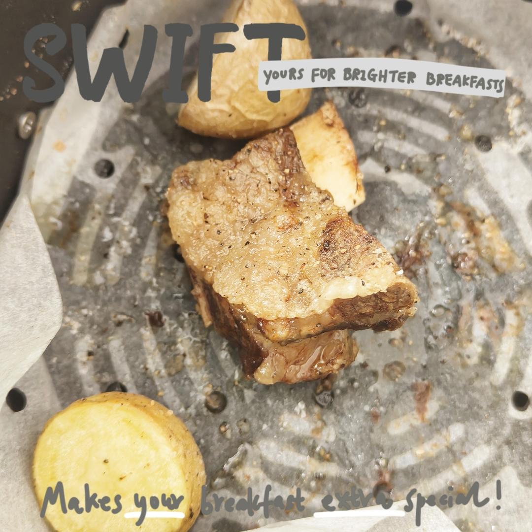 空气炸锅烤牛勒条