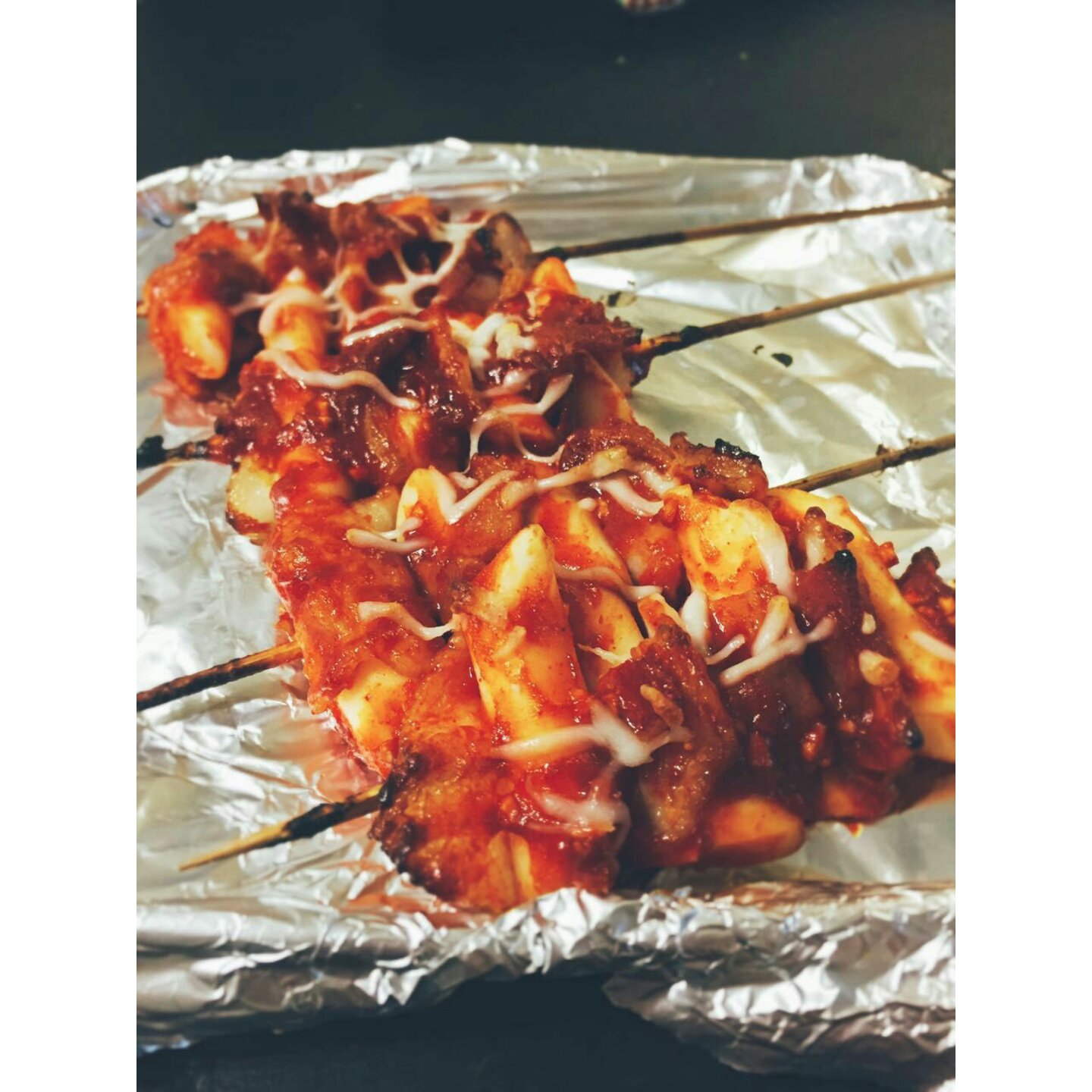 串烤培根辣年糕