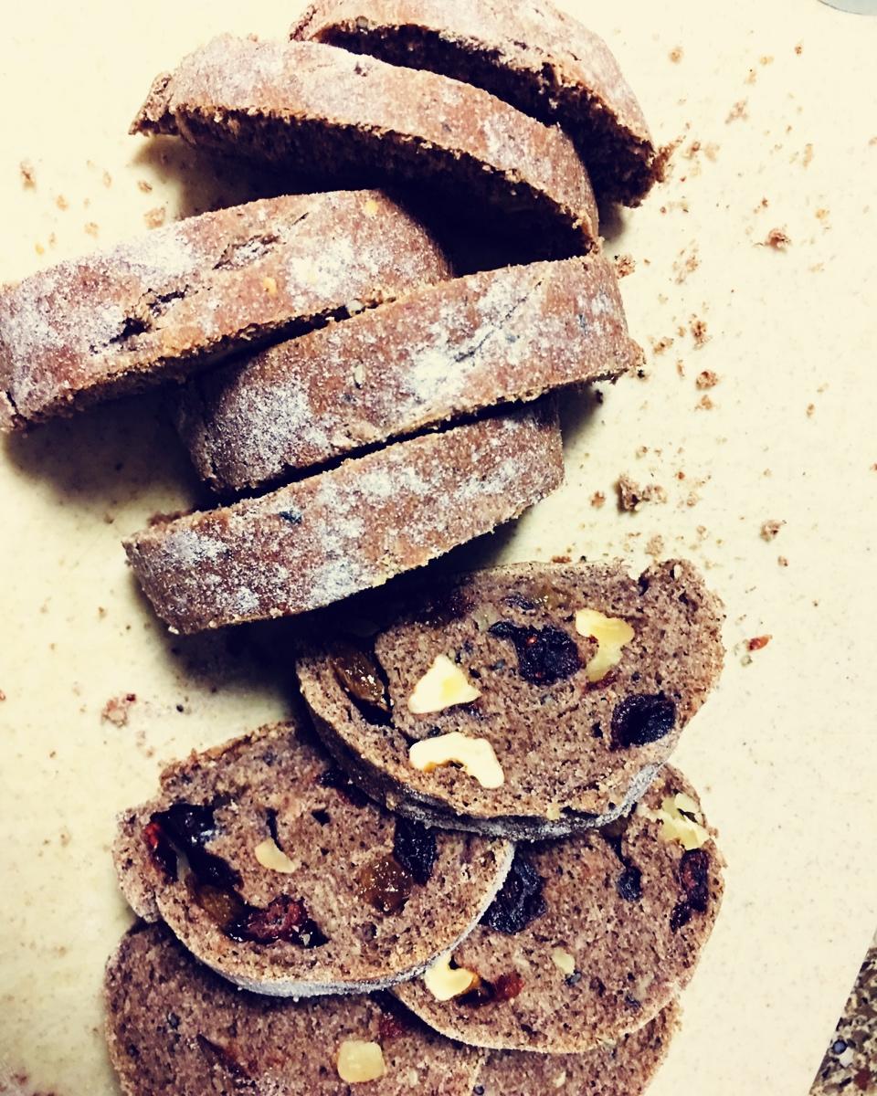 新手手揉，低卡减脂100%黑麦全麦面包