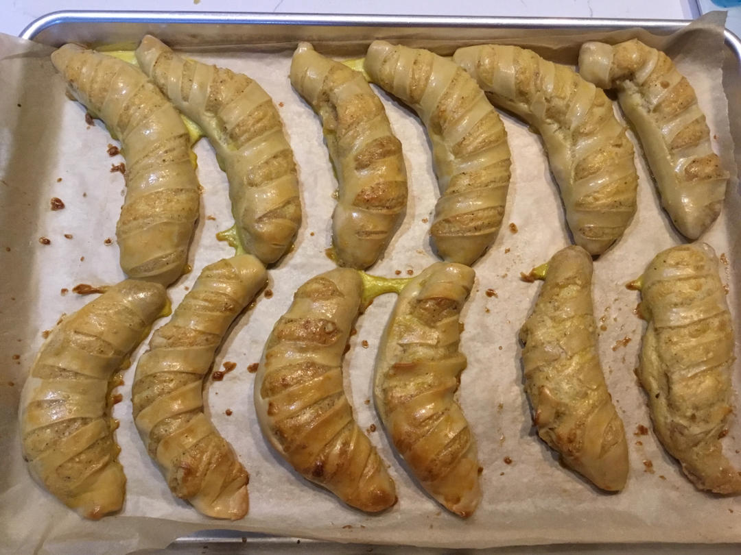 莲蓉面包卷