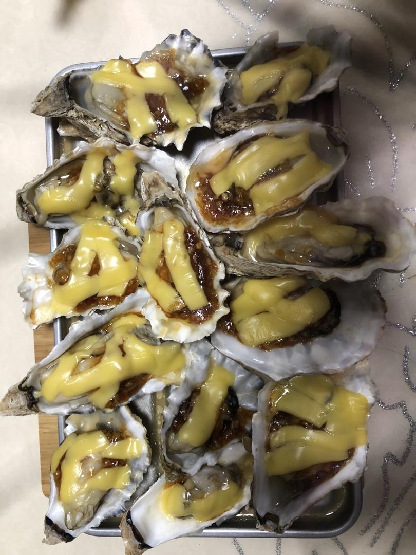 奶酪烤生蚝