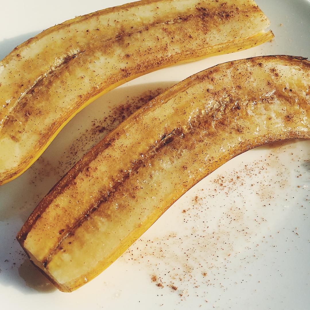 肉桂焦糖烤香蕉【喷火枪版】