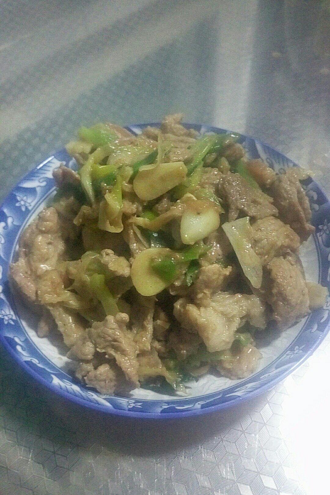 大葱炒肉