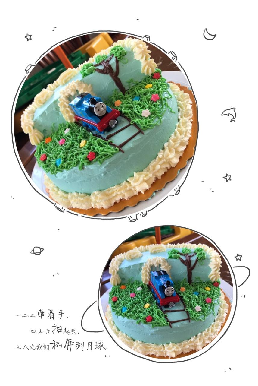 托马斯场景蛋糕