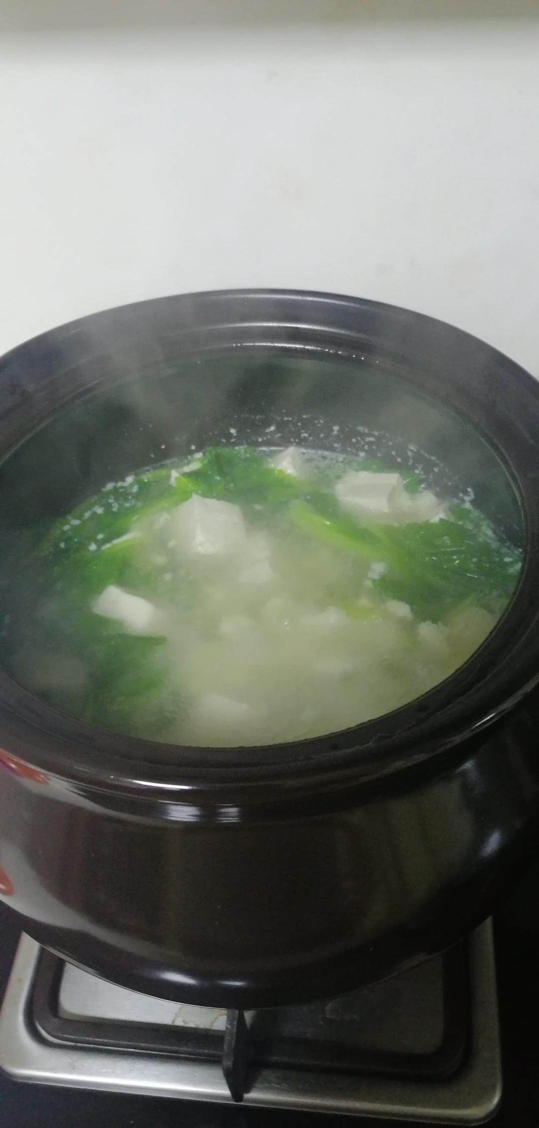 小白菜豆腐汤