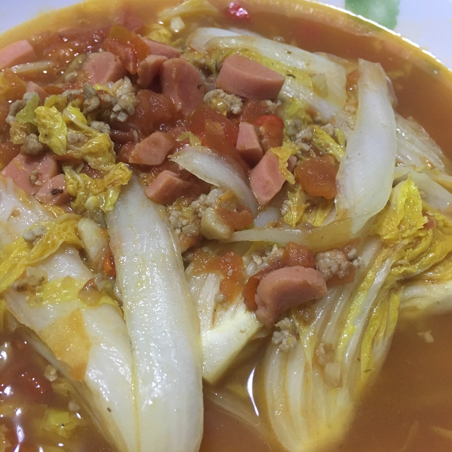 酸辣娃娃菜