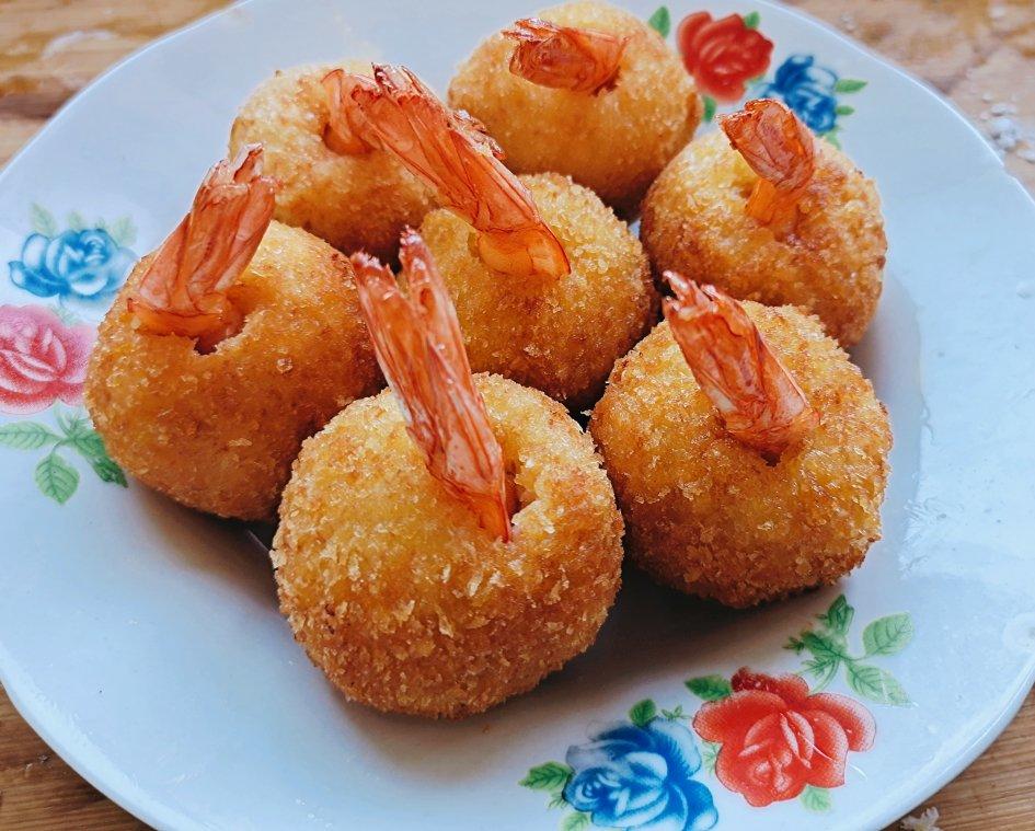 超详细零失误的「黄金虾球」