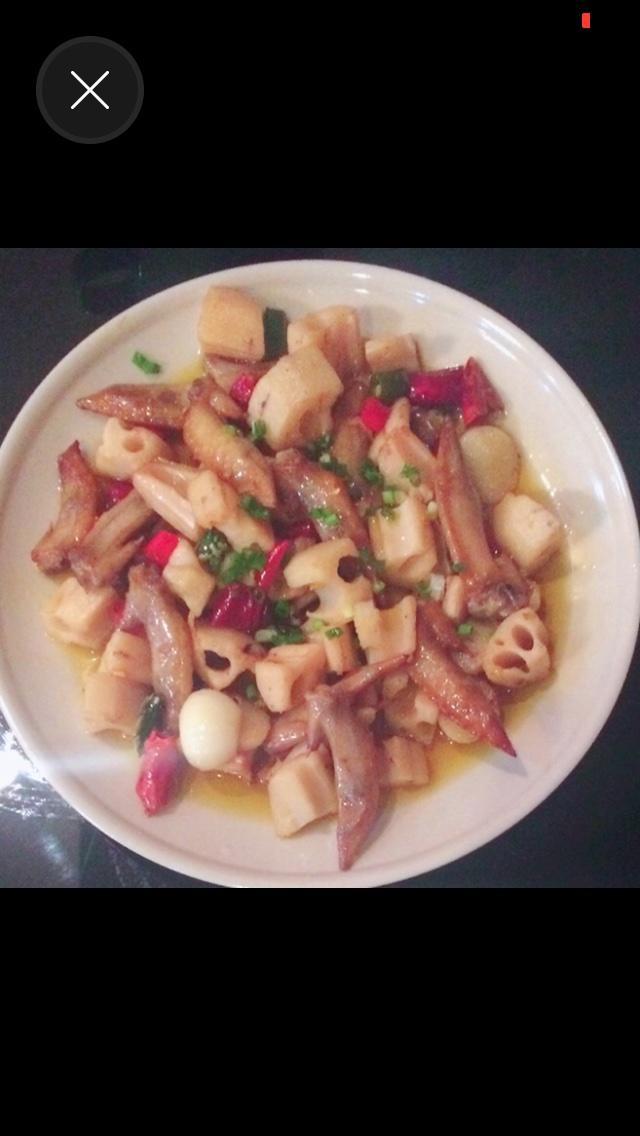 香辣鸡尖藕丁的做法