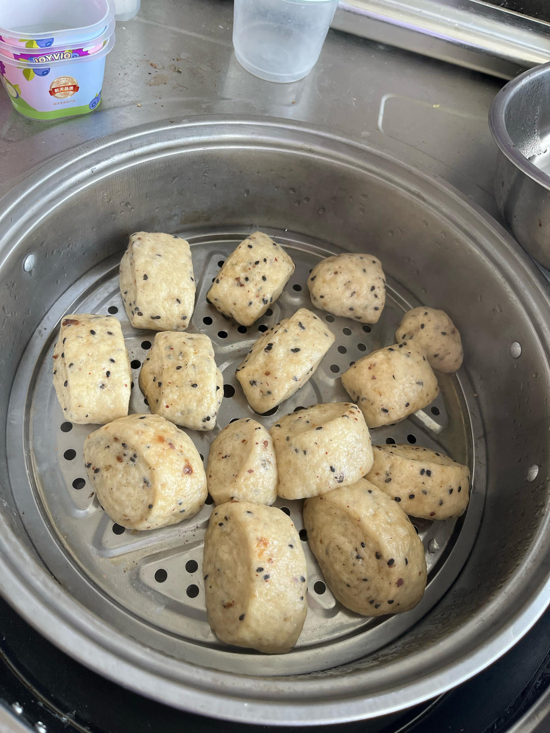 【宝宝辅食】山药苹果馒头