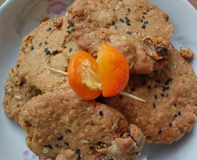 葡萄干麦片酥饼的做法