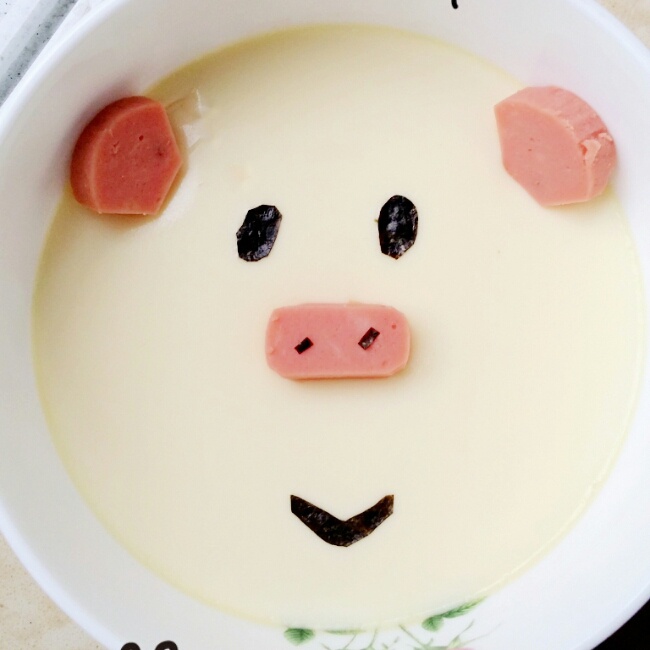 牛奶炖蛋