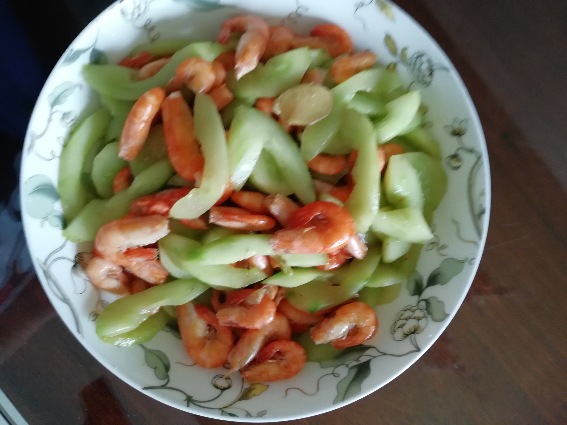 河虾炒黄瓜的做法