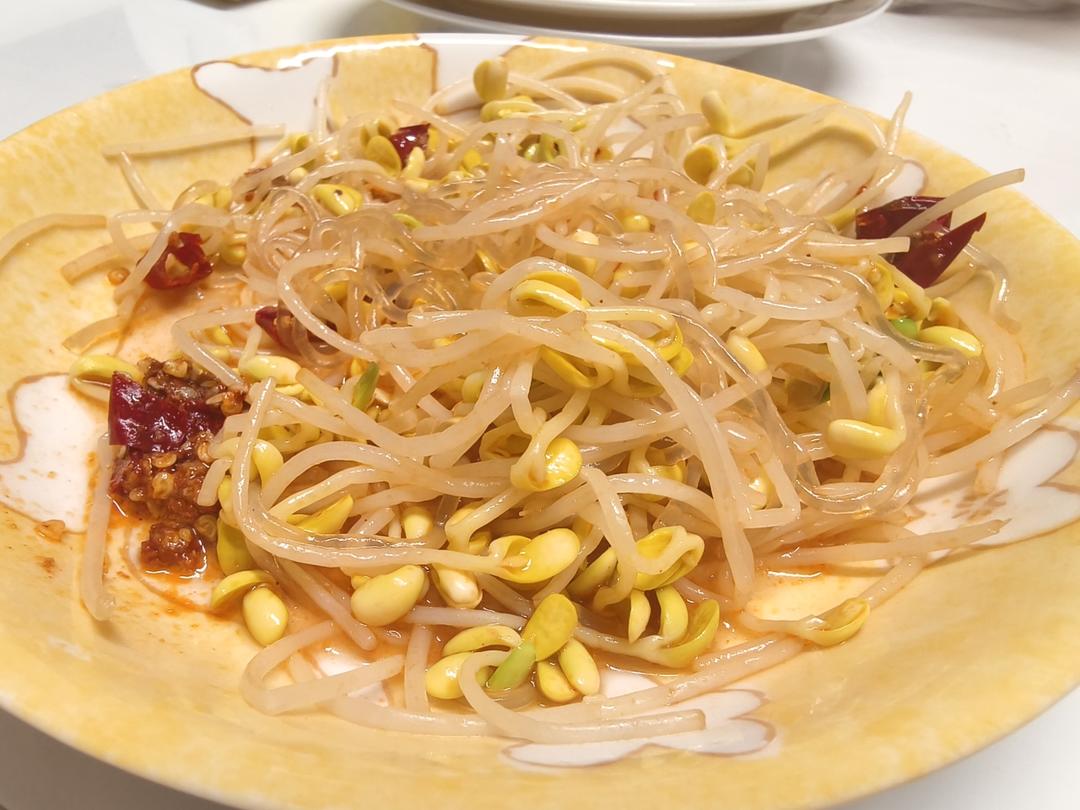 一上桌就会被哄抢光的，爽口凉拌菜豆芽粉丝