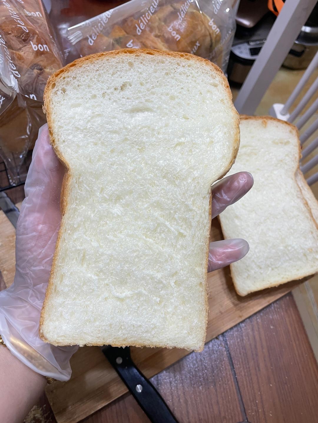 记录啊呜大神蛋奶吐司的减糖➕波兰种配方