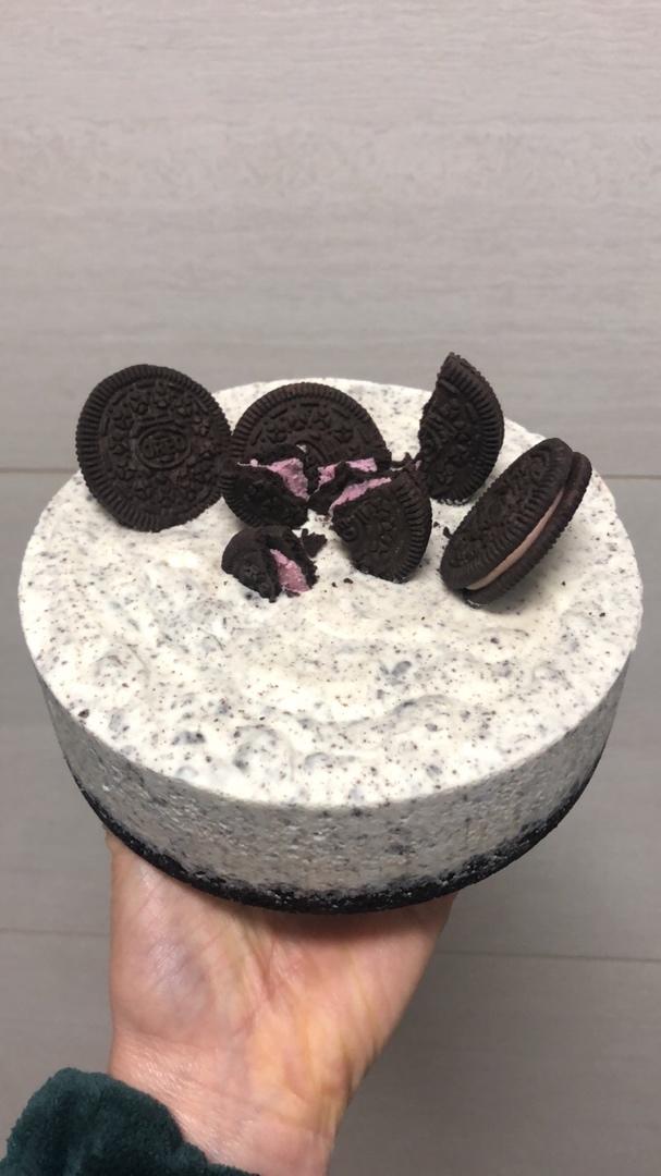 【奥利奥冻芝士蛋糕】拯救新手的免烤美味甜点