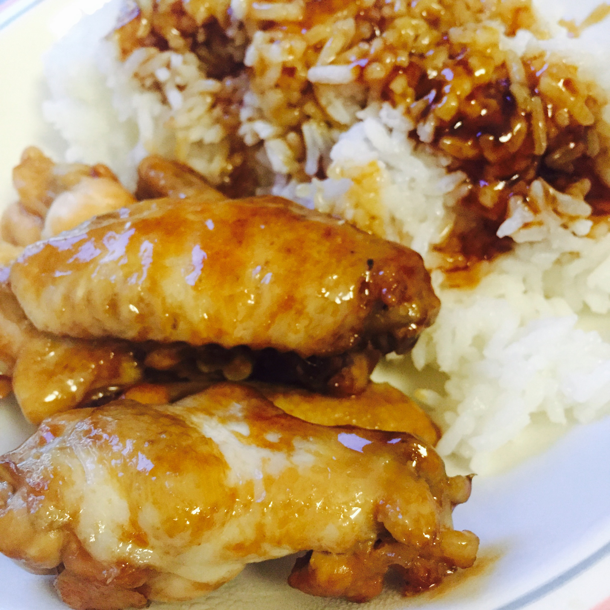 照烧鸡腿饭（市售照烧汁版）
