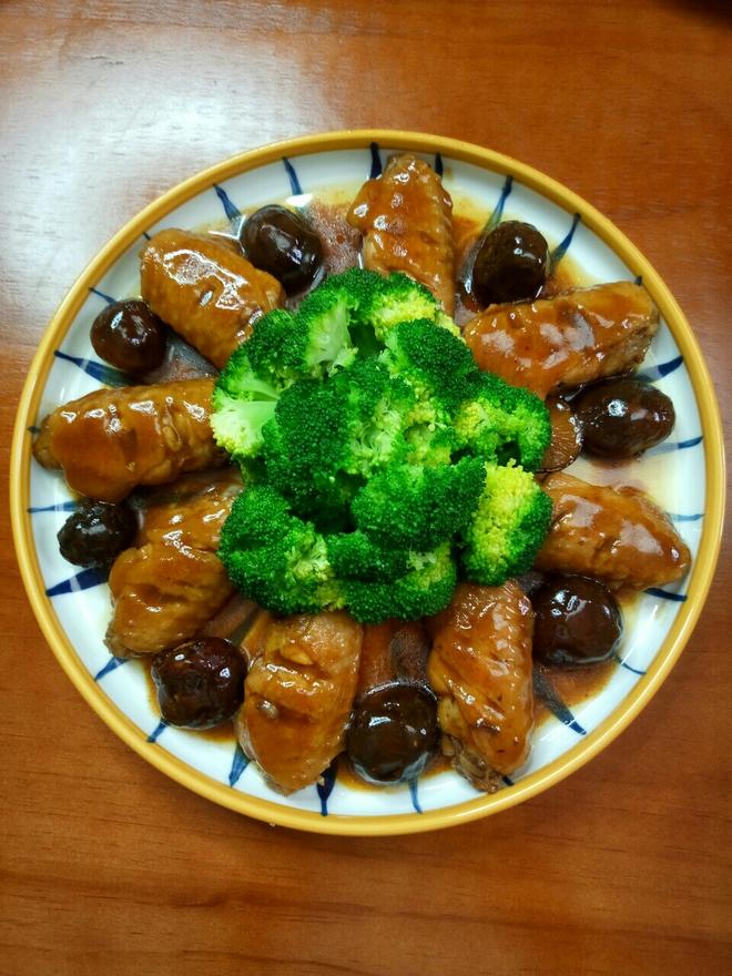 简单易学，好看又好吃的蚝油香菇鸡翅的做法