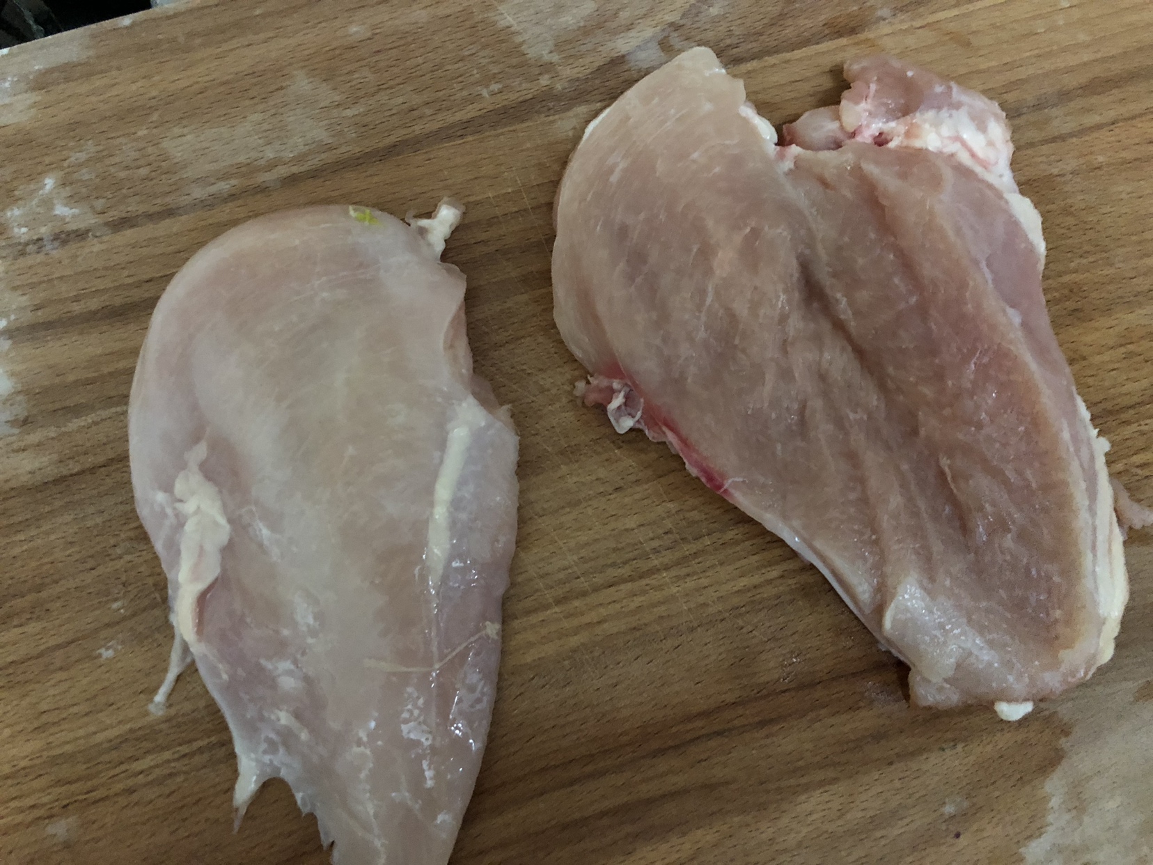 三分钟健康鸡排-用的鸡胸肉一点不会柴的做法 步骤1