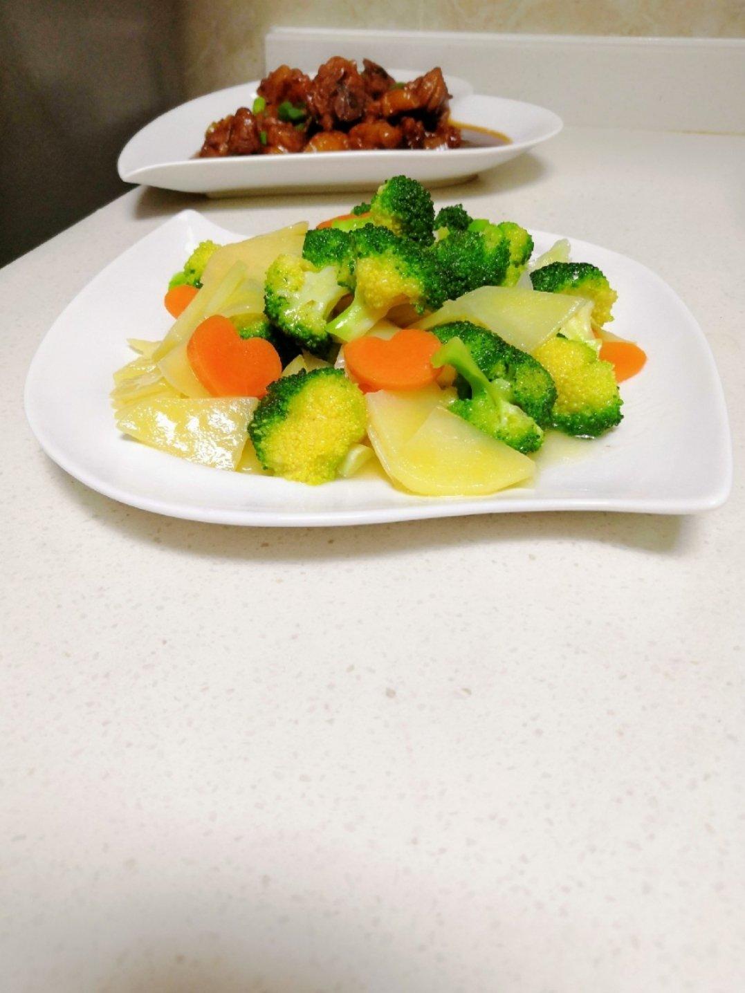 蒜蓉西兰花土豆片