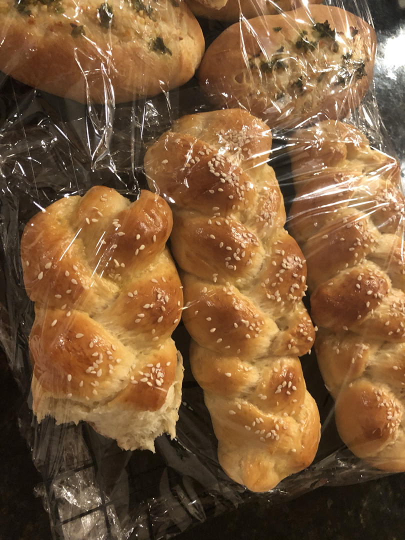 酸奶辫子面包（一次发酵）