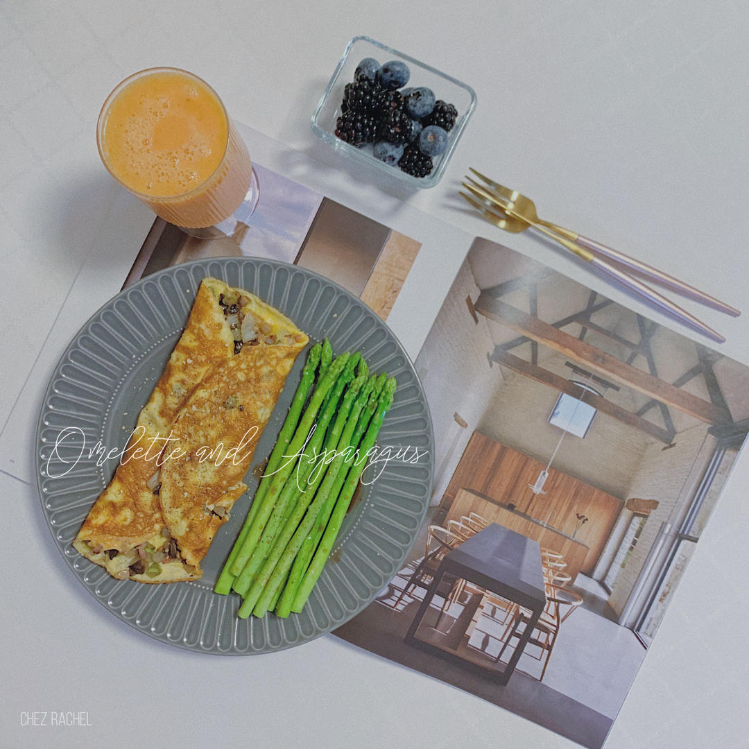 田园鲜蔬煎蛋饼