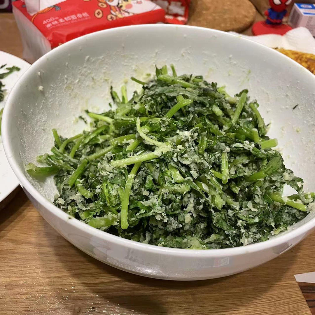 粉蒸茼蒿