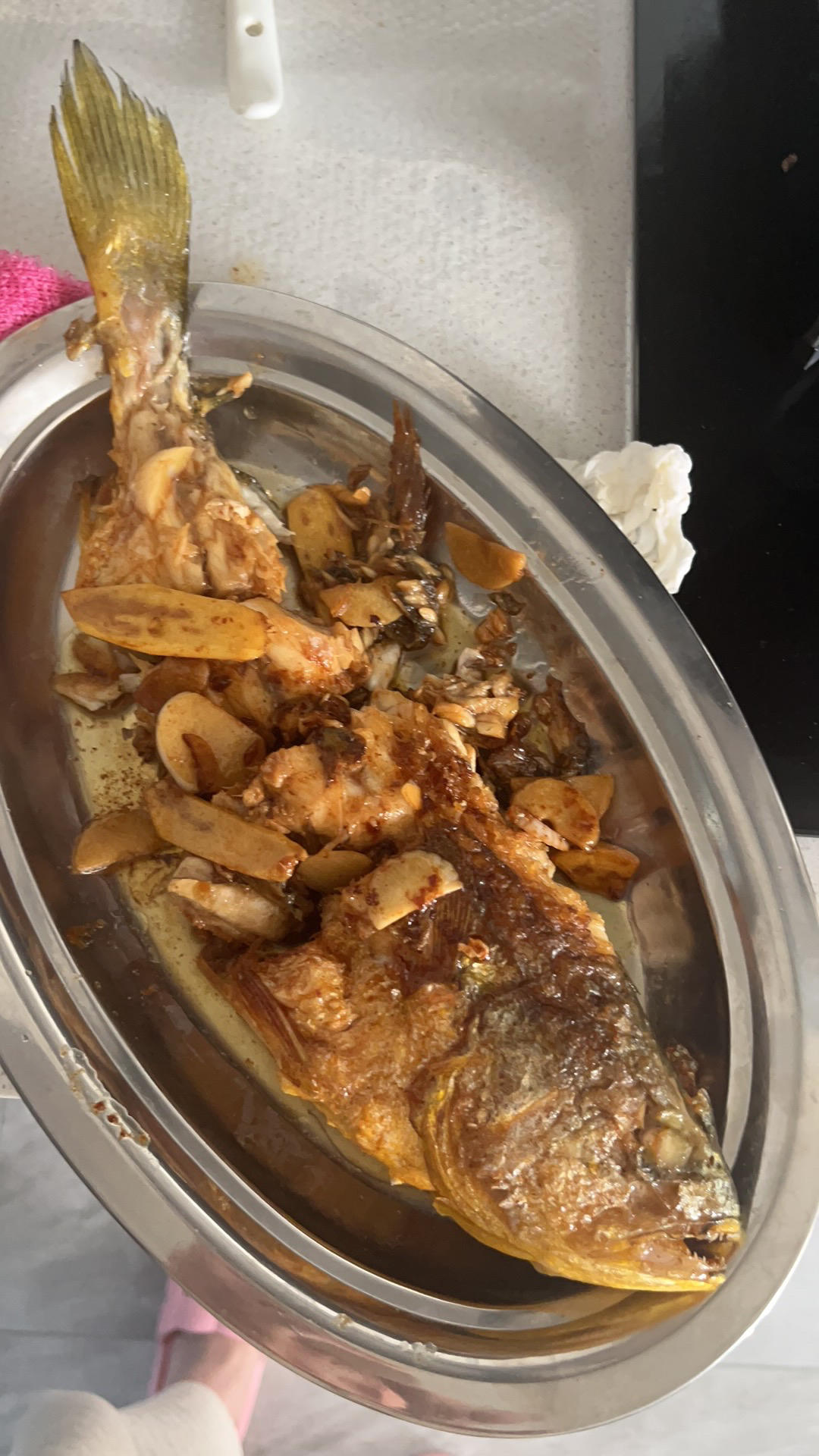 红烧黄鱼—鱼皮不破的小窍门